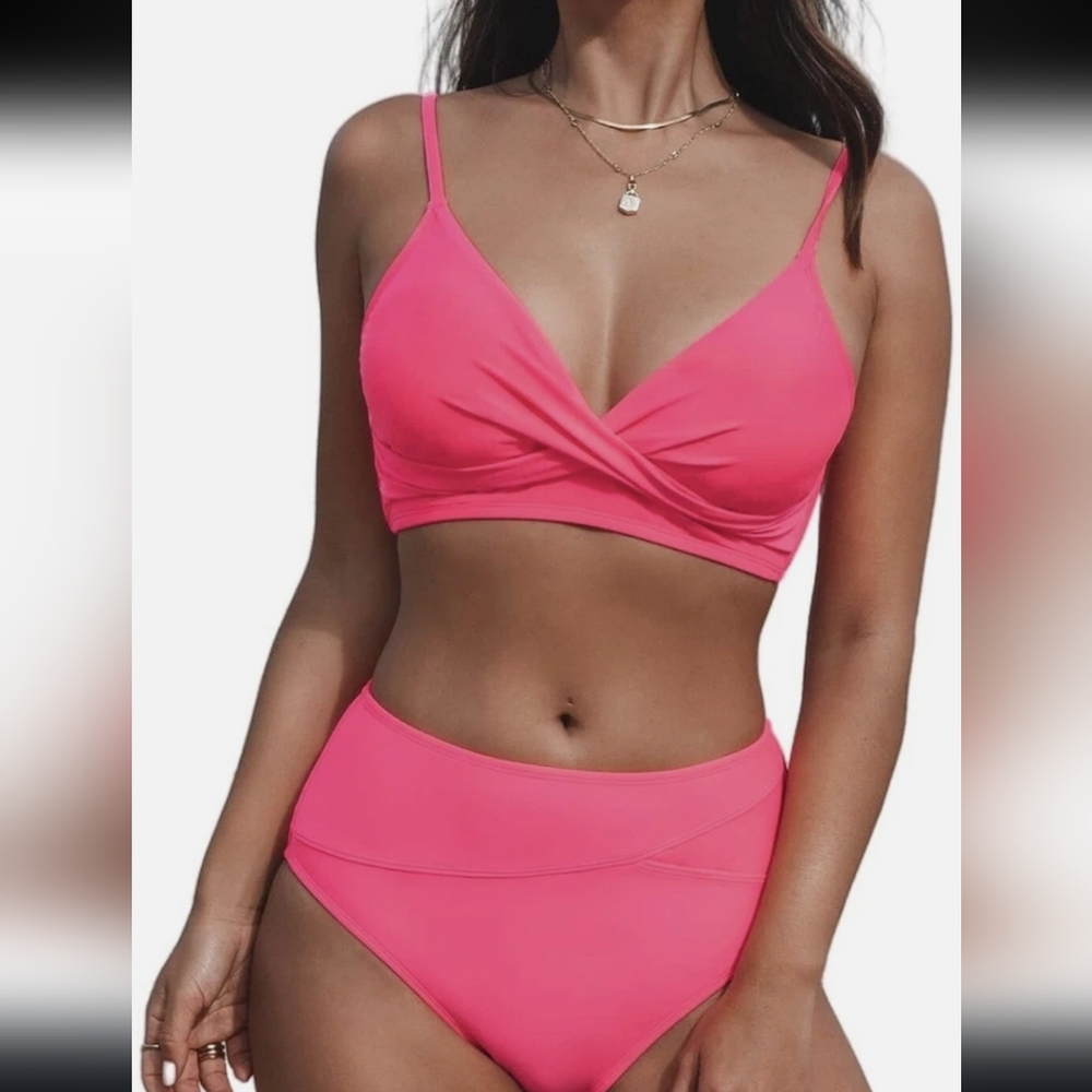 Pink Women's Swimwear Set